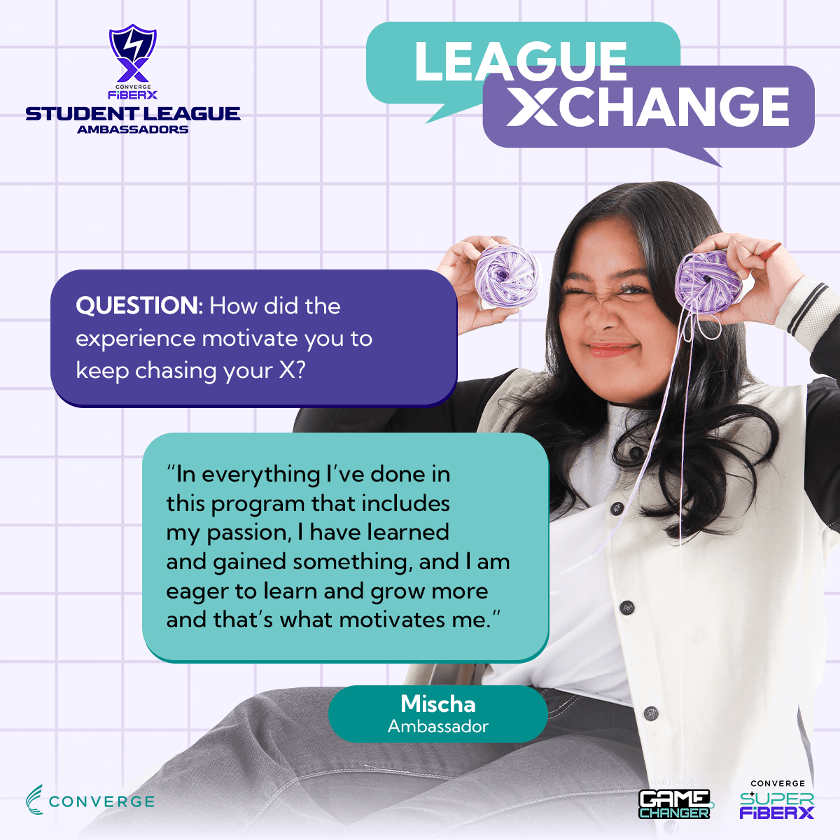 League Xchange story of Mischa, FiberX Student League Ambassador