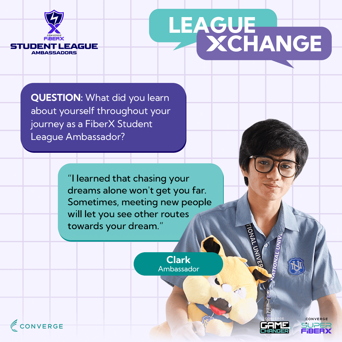 League Xchange story of Clark, FiberX Student League Ambassador